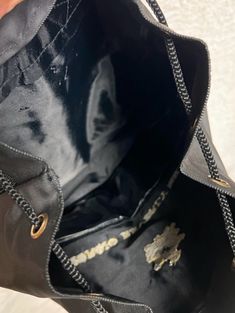 Black Drawstring Backpack - Picture 4 of 4